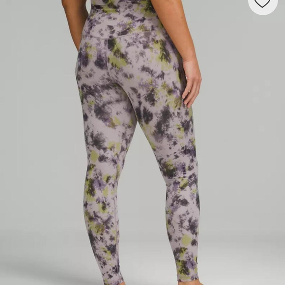 lululemon athletica Pants - Lululemon Align HR Radial in Tie Dye Mauve Grey - Size 0
